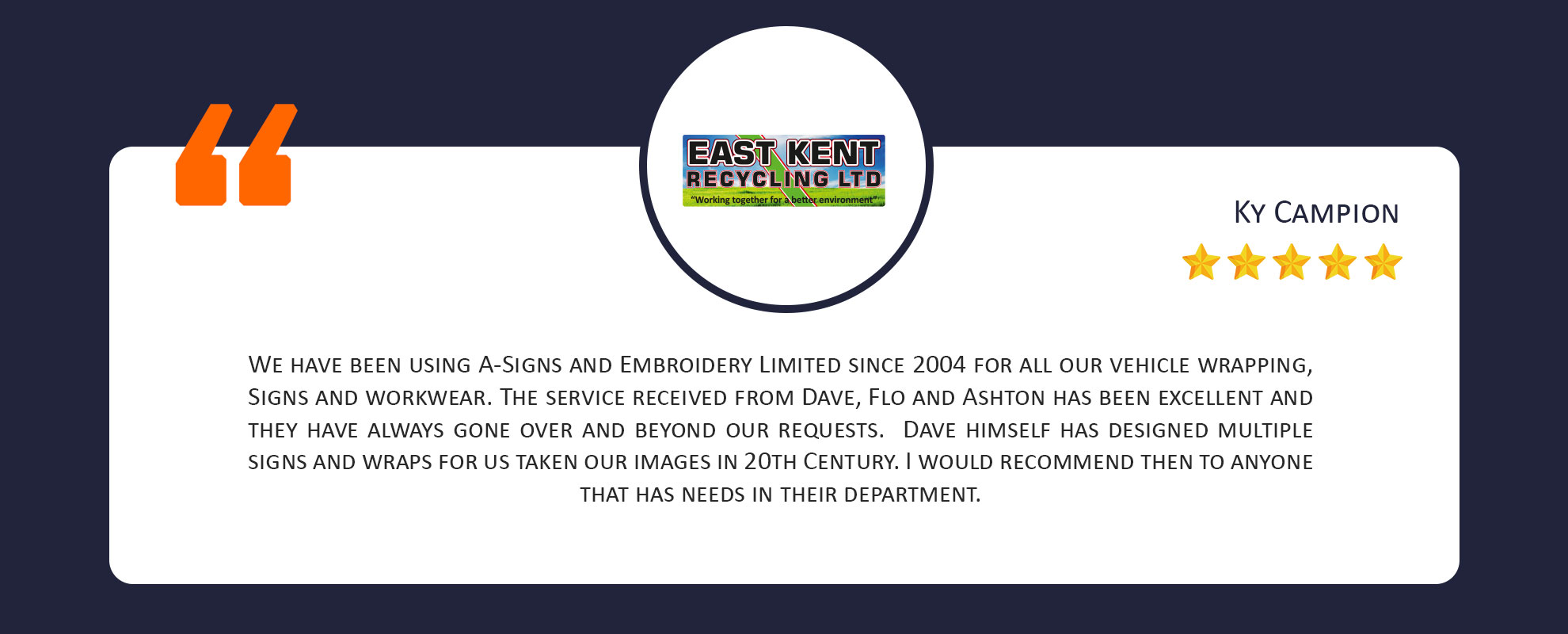 eastt testi A-Signs and Embroidery