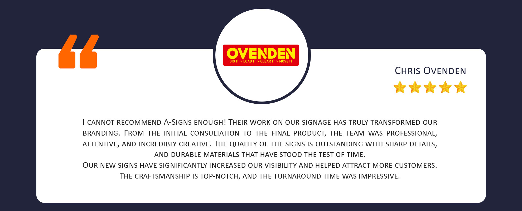 overden testi A-Signs and Embroidery