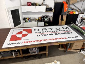 Mesh Banner for Heras Fencing Datum 1 A-Signs and Embroidery