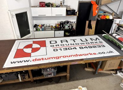 Mesh Banner for Heras Fencing Datum 1 A-Signs and Embroidery