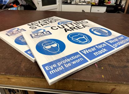 PG Brickwork Safety Signage 1 A-Signs and Embroidery